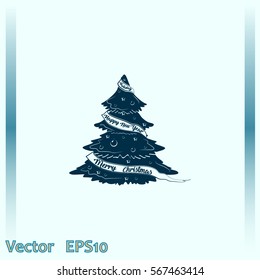 Christmas tree icon
