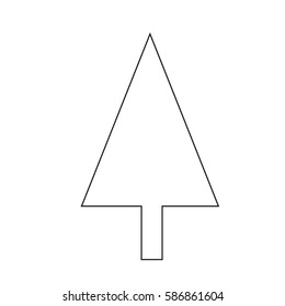 Christmas tree icon 