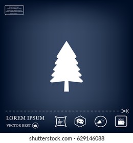 Christmas tree icon 