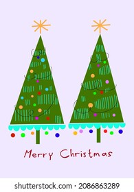 Icono de árbol de Navidad ilustración vectorial de caracteres.