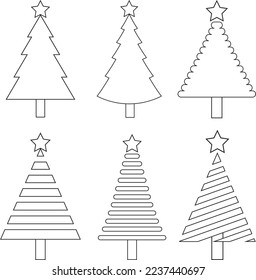 Weihnachtsbaumsymbol - Vektorgrafik