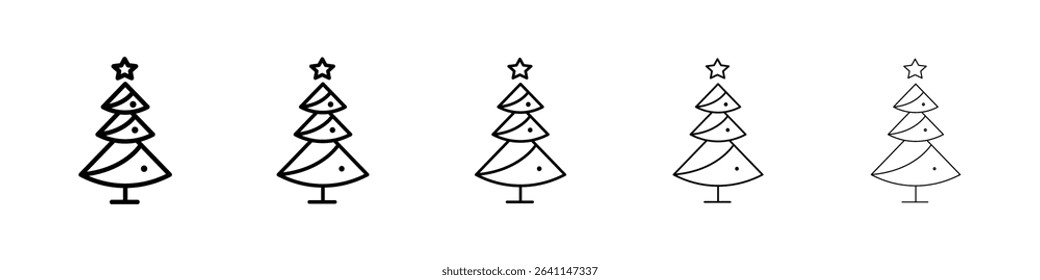 Christmas tree icon concept. graphic design, logo, Web, UI.