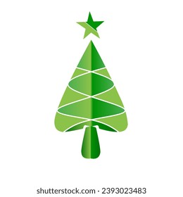 christmas tree icon, christmas day. vector ilustration