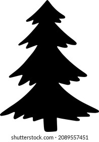 Christmas tree icon decoration for Christmas cards frames T-shirt 
