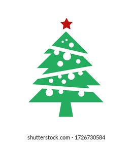 
Christmas tree icon, Christmas tree design element