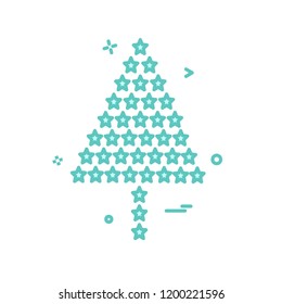 Christmas tree icon design vector