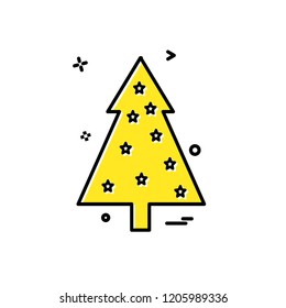 Christmas tree icon design vector