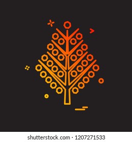 Christmas tree icon design vector