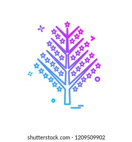 Christmas tree icon design vector