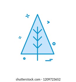 Christmas tree icon design vector
