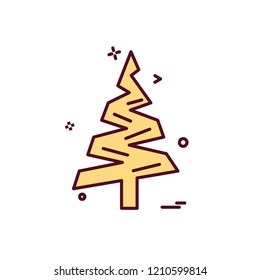Christmas tree icon design vector