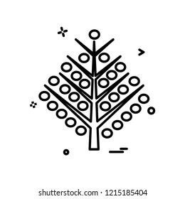 Christmas tree icon design vector