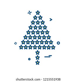 Christmas tree icon design vector