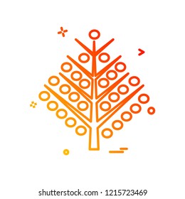 Christmas tree icon design vector