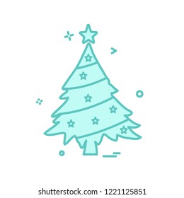 Christmas tree icon design vector