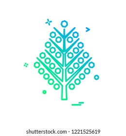 Christmas tree icon design vector