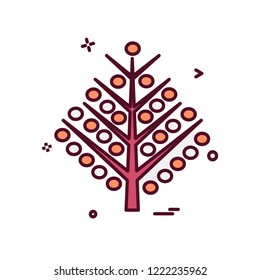 Christmas tree icon design vector