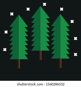 Christmas tree icon design vector logo