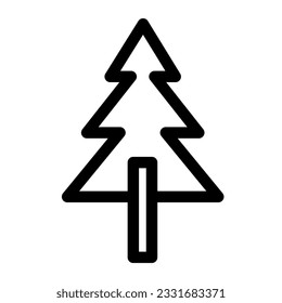 The Christmas tree icon embodies the festive spirit with its conical shape adorned with colorful ornaments, sparkling lights, and a shining star on top, symbolizing joy, celebration.