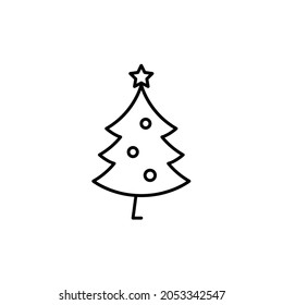 Christmas tree icon, eps 10