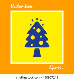 Christmas Tree Icon. Eps-10.
