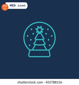  Christmas tree icon Flat.
