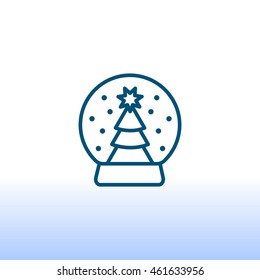  Christmas tree icon Flat.