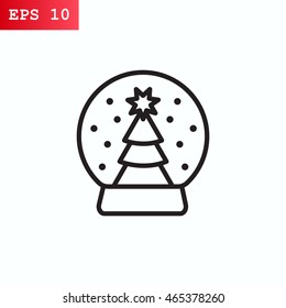 Christmas tree icon Flat.