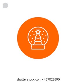  Christmas tree icon Flat.