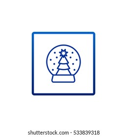  Christmas tree icon Flat.