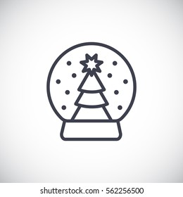 Christmas tree icon Flat.
