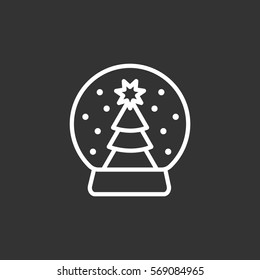  Christmas tree icon Flat.