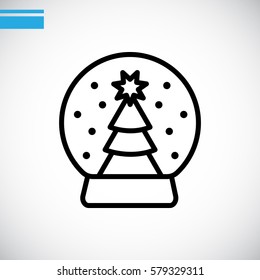  Christmas tree icon Flat.