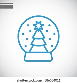  Christmas tree icon Flat.