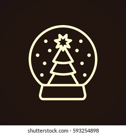  Christmas tree icon Flat.