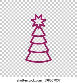  Christmas tree icon Flat.
