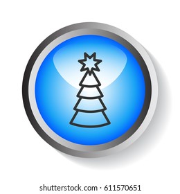  Christmas tree icon Flat.