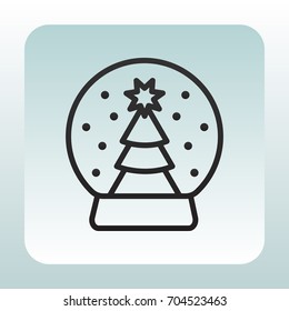  Christmas tree icon Flat.