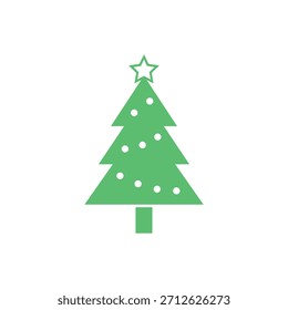 Árvore de Natal Icon flat vetor design