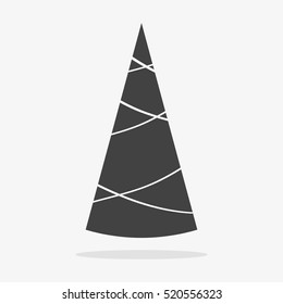 Christmas tree Icon flat vector