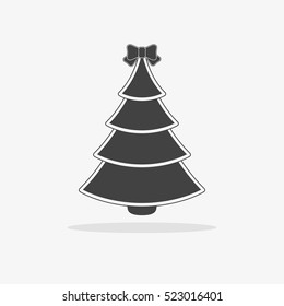 Christmas tree Icon flat vector