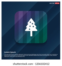 Christmas tree icon - Free vector icon