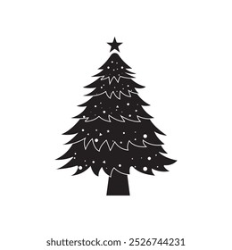 Weihnachtsbaum Symbol oder Illustration Element Design.