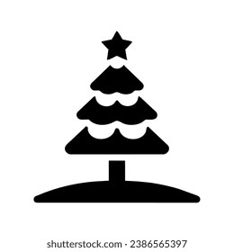 christmas tree icon illustration vector isolated