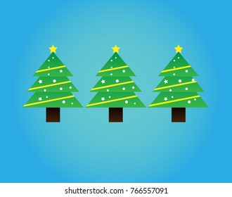 Christmas tree icon - Illustration,Christmas Decoration, star, Holiday - Event