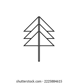 Christmas tree icon isolated on white background. Christmas symbol modern, simple, vector, icon for website design, mobile app, ui. Vector Illustration