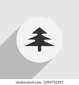 christmas tree icon, isolated on background for card, pattern, family