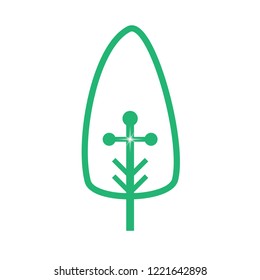 christmas tree icon or logo.