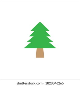 Christmas tree  icon logo, vector design illustration 