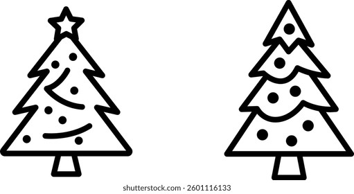 "Christmas Tree Icon Representing Holiday Festivities, Seasonal Joy, and Festive Decorations"